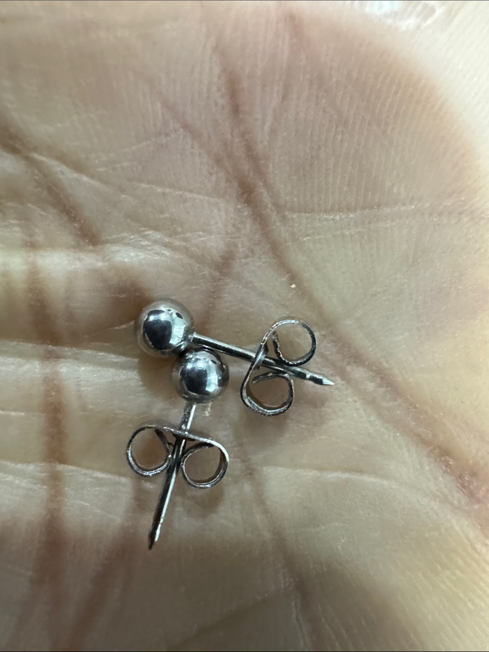 Sterling Silver Ball Stud Earrings - Polished Silver